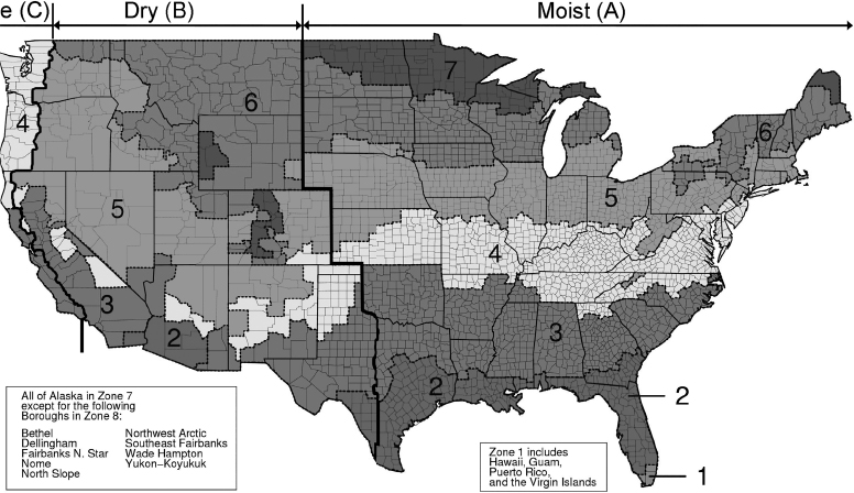 NORMATIVE APPENDIX B BUILDING ENVELOPE CLIMATE CRITERIA - 2017 DISTRICT ...